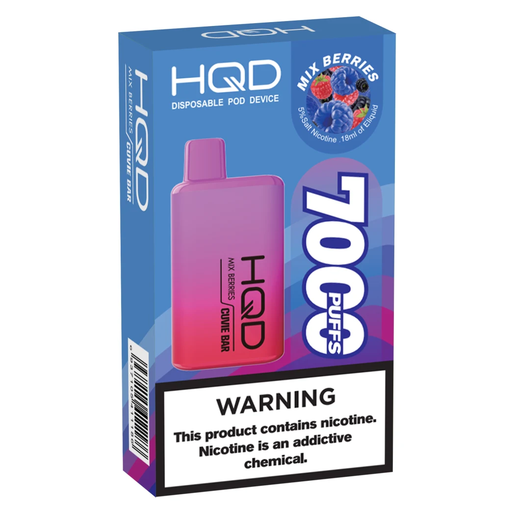 Hqd Cuvie Bar 7000puffs 50mg Nicotine Disposable Vape