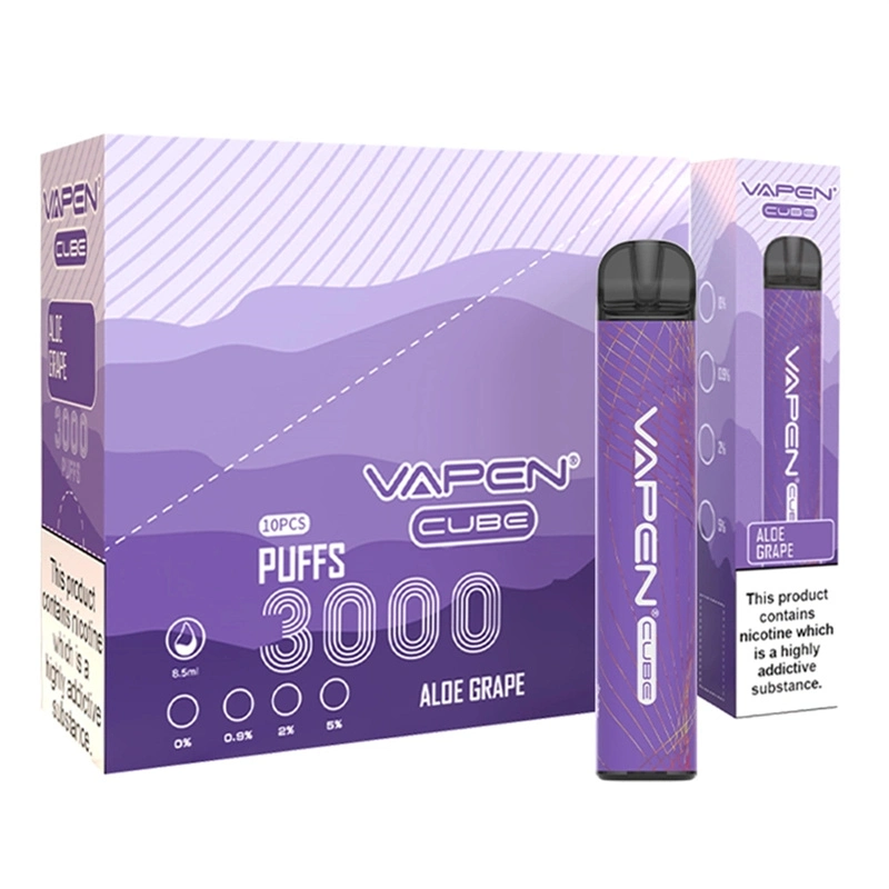 Vapen Cube Vasy 3000puffs Disposable Pod with Nicotine 0mg 20mg Hot Selling in UK Vape