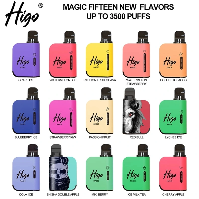 Higo 3500puffs 6ml E-Liquid 12flavors Disposable Vape