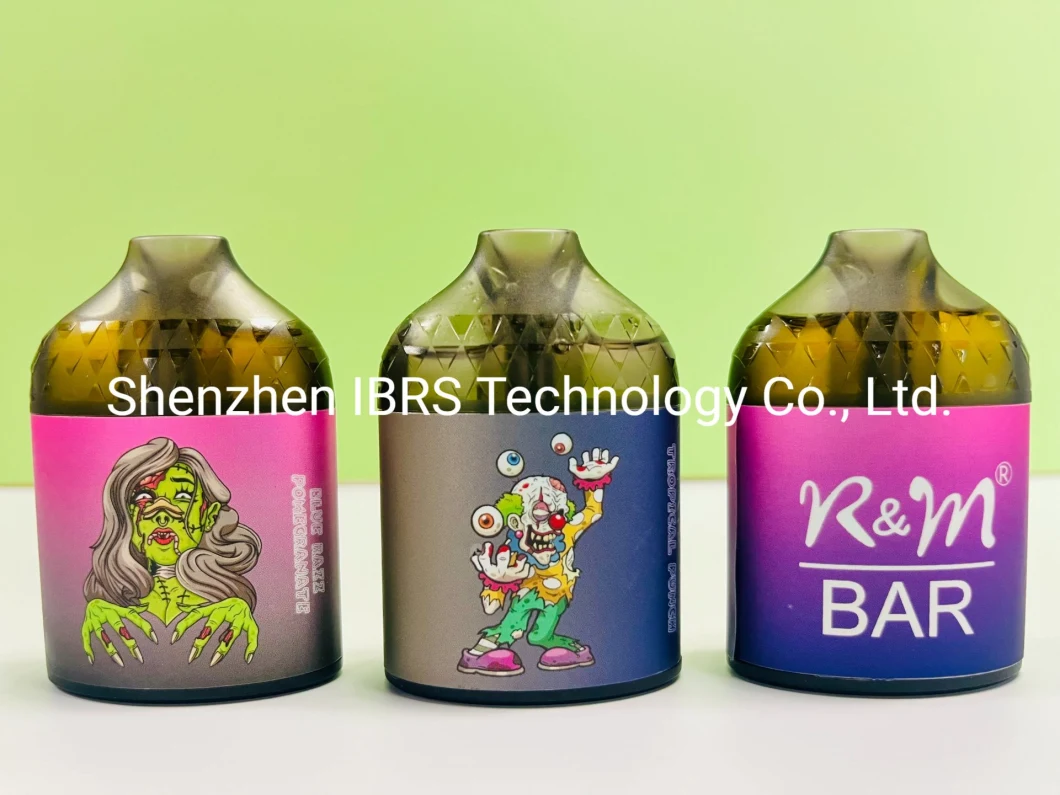 China Custom Logo 9000puffs Rechargeable RGB Light R and M Bar 16 Flavors 15ml E Liquid Disposable Vape Puff Bar Verison Box Vape