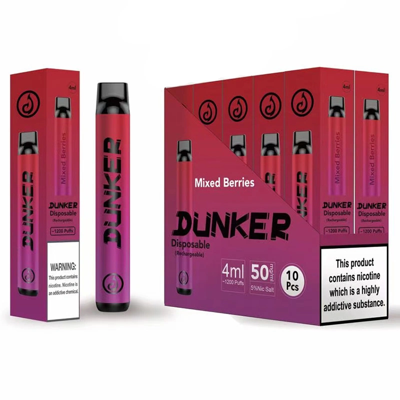 Popular Competitive Price Original Disposable Vape Pen Dunker 1200puffs Disposable Vape